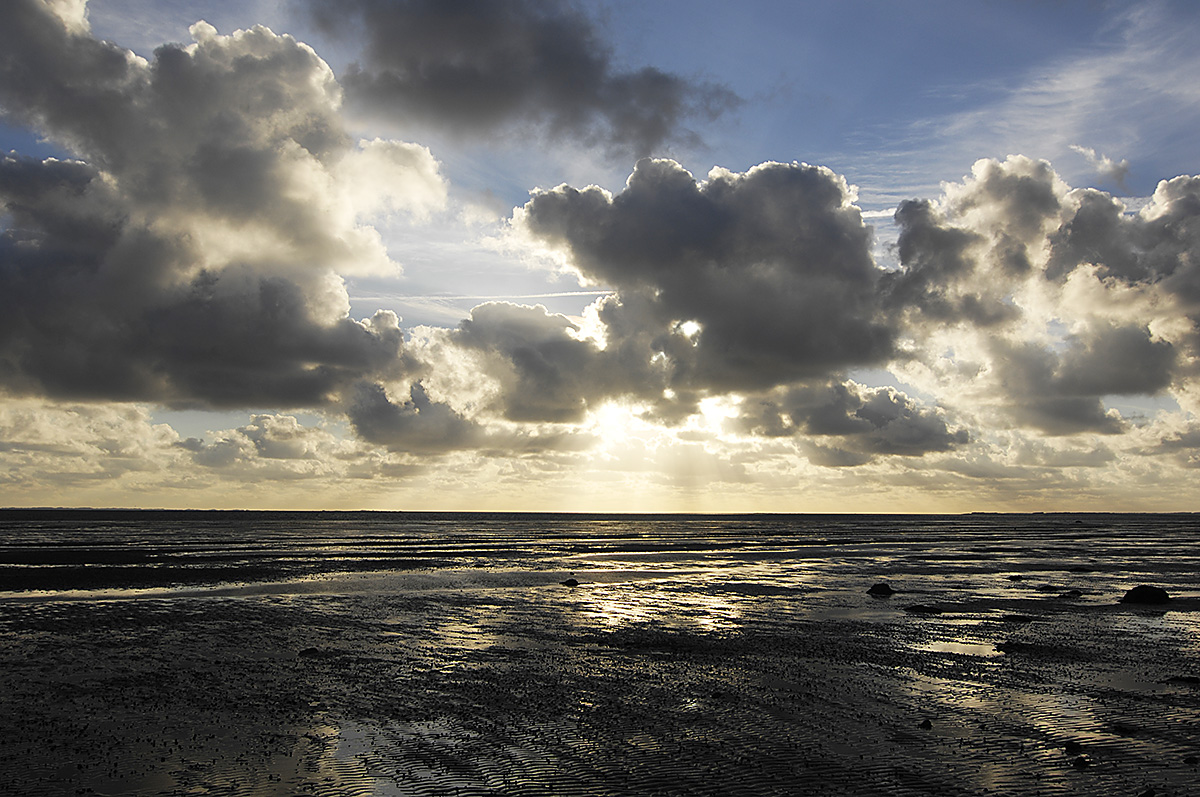 Seaview of West Coast Jutland, Denmark.