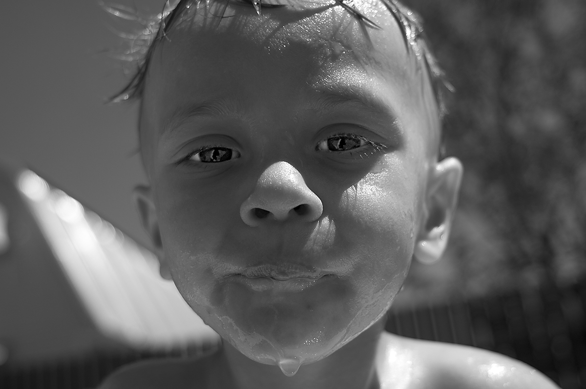 Danny, very wet boy
