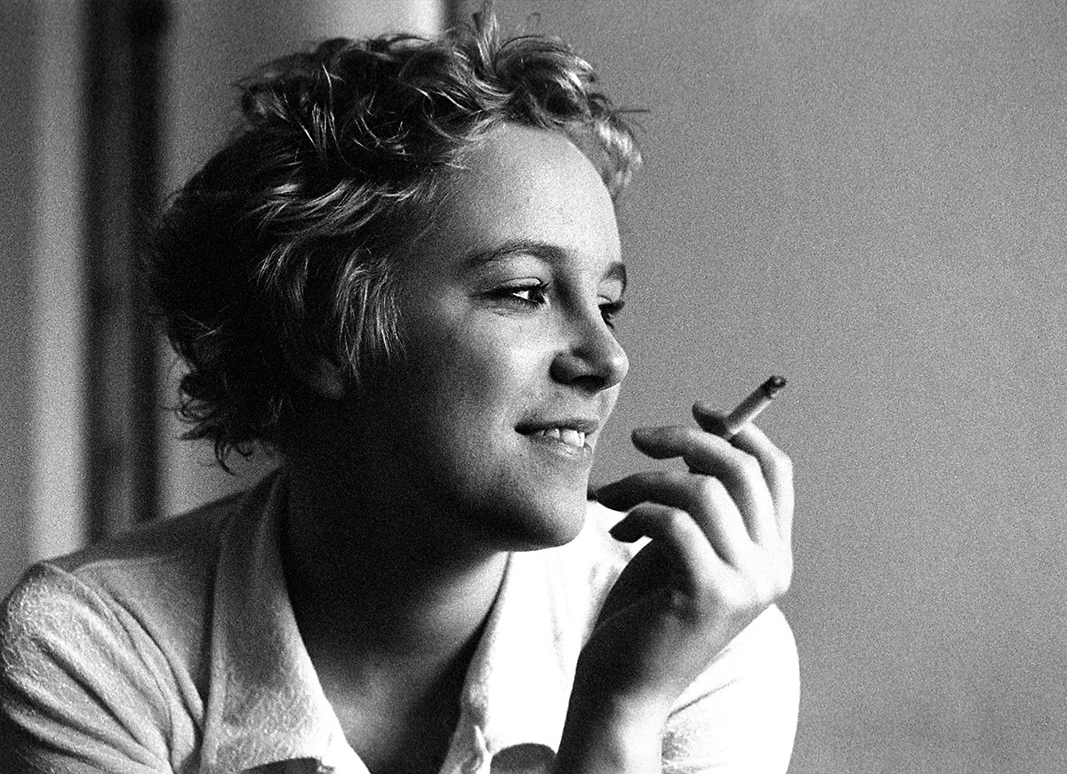 Lone Forland, girl smoking a cigaret just fine