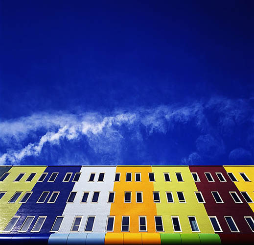 Amsterdam Architecture, House in Bright Colours, Netherlands.