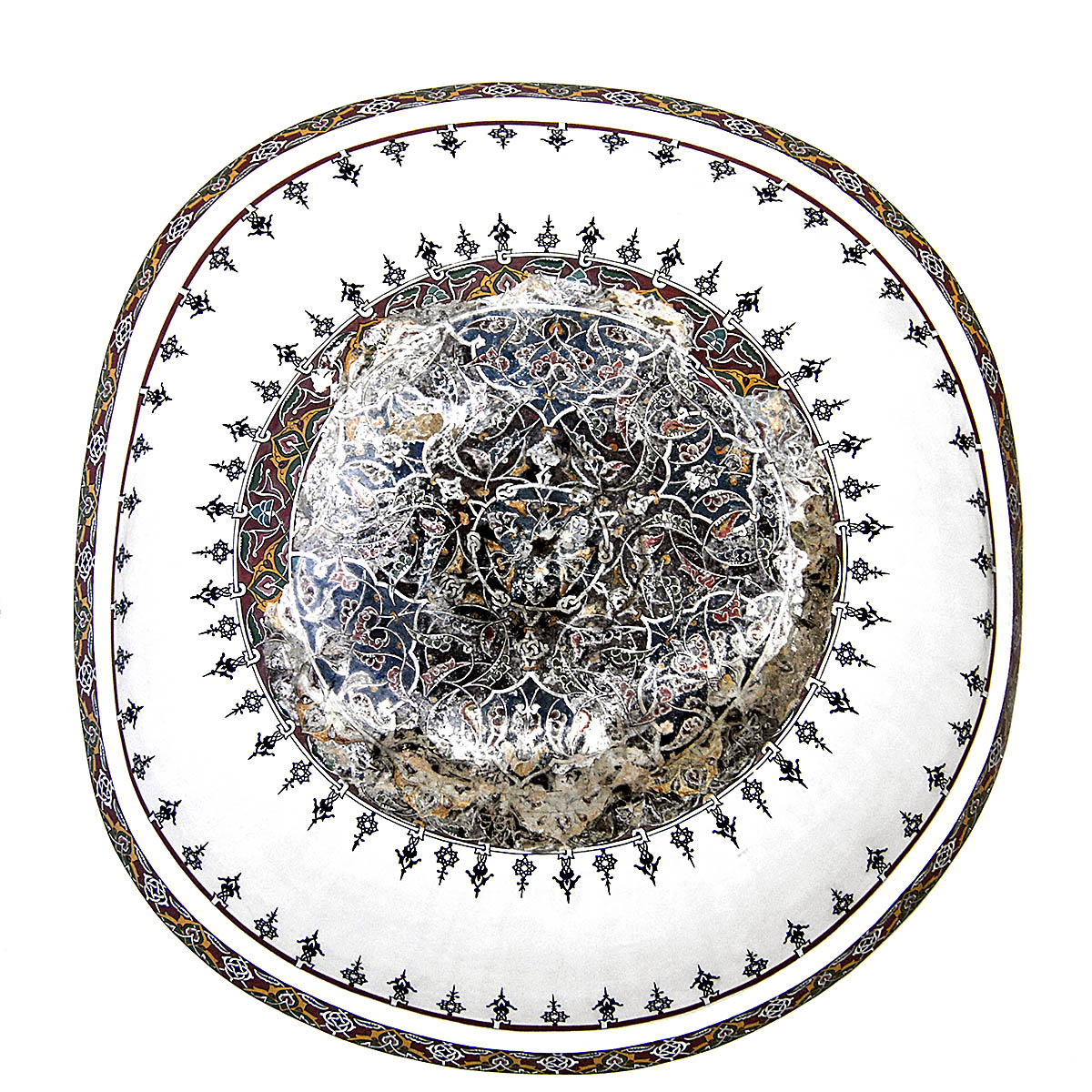 Ornament of Little Hagia Sophia Mosque Dome 3, Istanbul, Turkey.