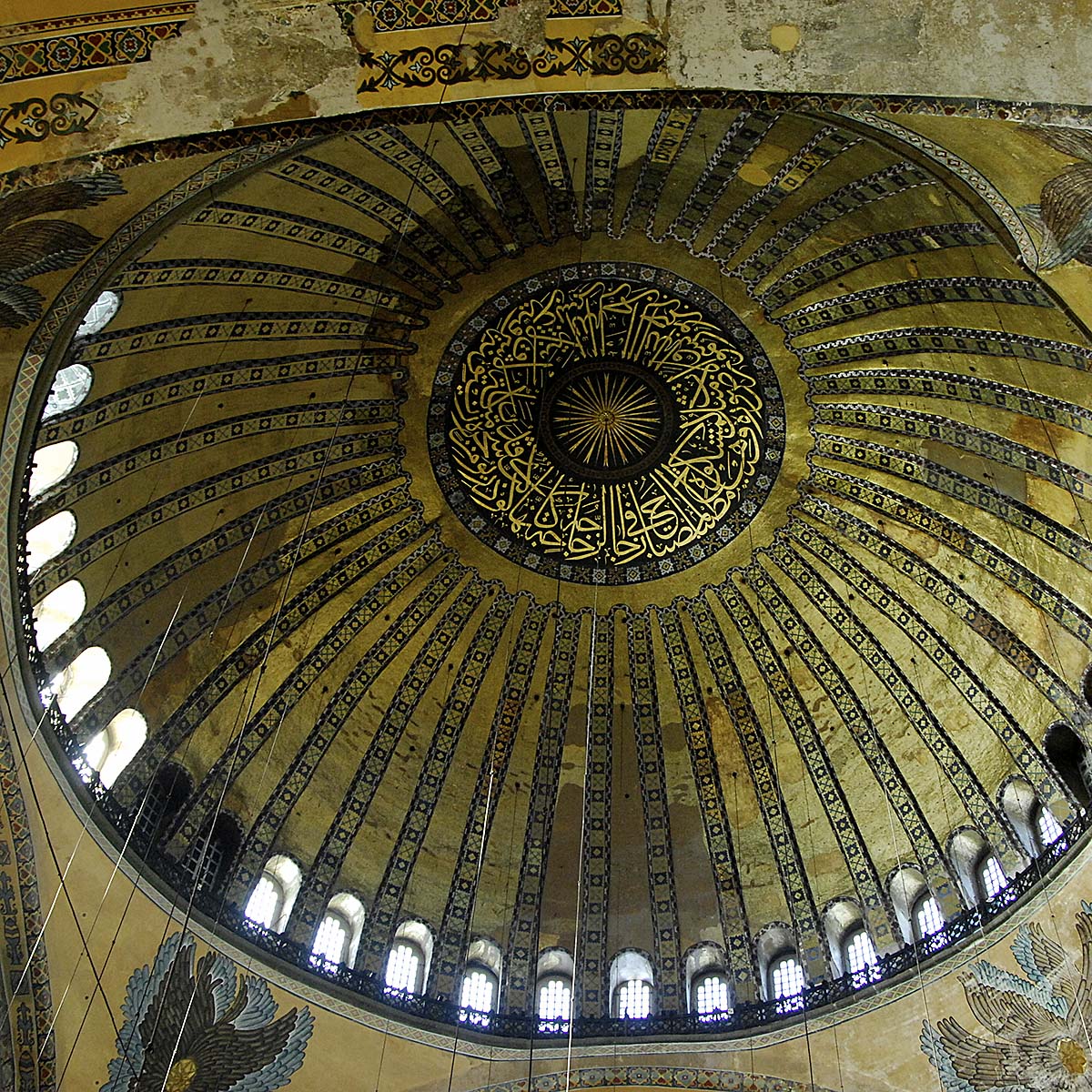 The Big Dome of Hagia Sofia, Istanbul, Turkey.