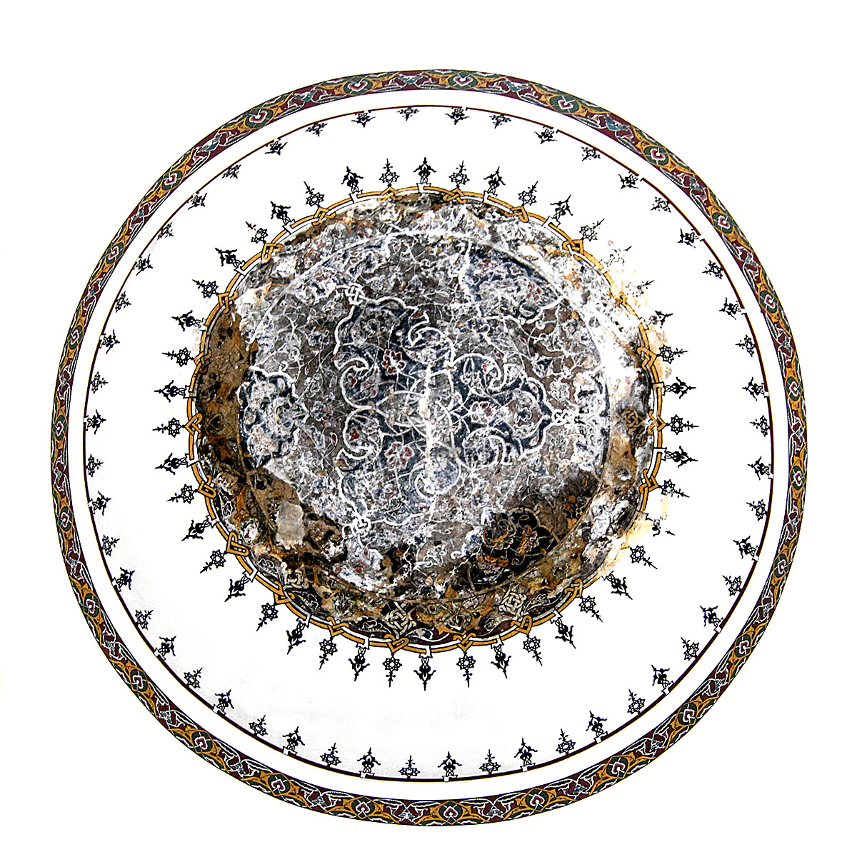 Ornament of Little Hagia Sophia Mosque Dome 3, Istanbul, Turkey.